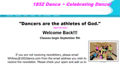 Desktop Screenshot of 1852dance.com